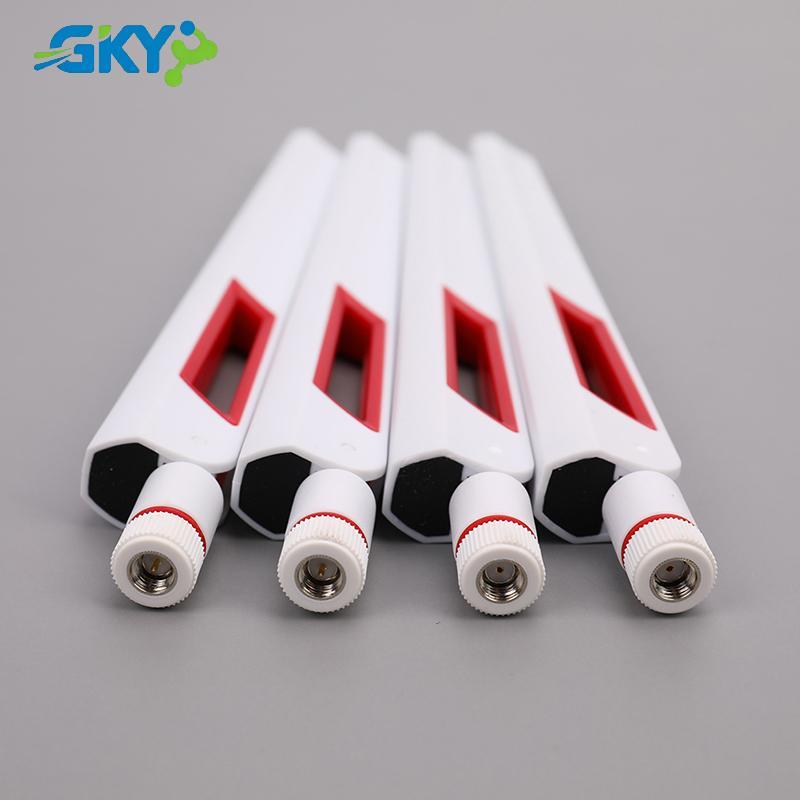 GKY 2 chiếc 10 dbi Ăng-ten WIFI băng tần kép 2.4G 5G 5.8Gh Ăng-ten đa năng Bộ khuếch đại GKY