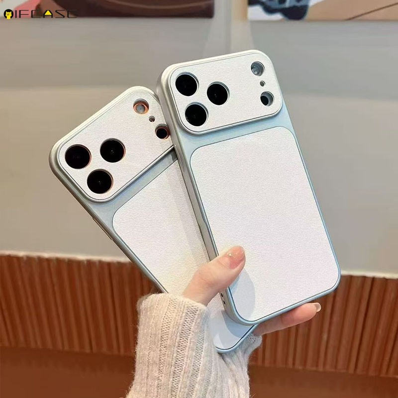 Dành Cho Redmi K90 Pro Max K80 K70 K70E K60 K60E K50 Ultra K50i K40 K40S Turbo 5 Max 4 Pro 5G 4G Vỏ Điện Thoại Cửa Sổ Nhìn Lớn Da PU Trắng Bạc Kinh Doanh Vỏ Mềm