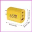 Cho ACC Tường Khối Sạc 60W USB Sạc Tường Bộ Chuyển Đổi Điện Thoại Sạc Nhanh Type-C Cắm Tường Nhỏ Gọn Sạc lyuvn