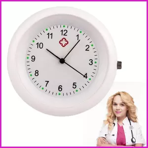 Đồng hồ ống nghe y tá Đồng hồ ống nghe đính kèm với biểu tượng Đồng hồ bỏ túi chống nước Trâm cài Fob cho lyuvn