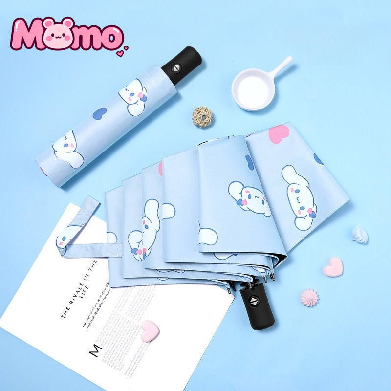 Dù tự động hoạt hình Kuromi, My Melody và Cinnamon - dễ thương, che nắng hiệu quả