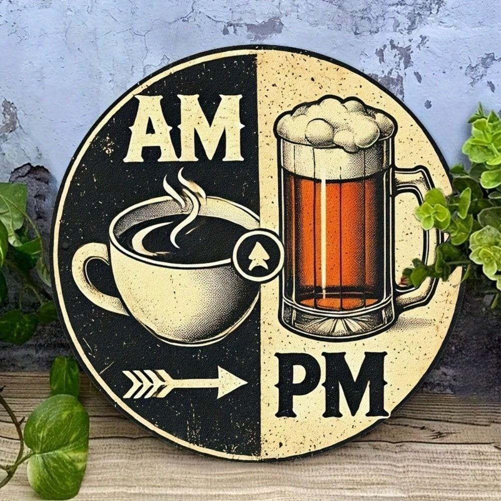 CIFbuy Vintage Cà Phê Kim Loại Ký Retro Thanh Trang Trí Tường