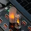 USB USB Đèn Ngọn Lửa Xung Quanh Đèn LED Mô Phỏng Ngọn Lửa Xe USB Đèn Xung Quanh 5V Đèn Ngủ Bóng Đèn Ngọn Lửa Du Lịch Di Động