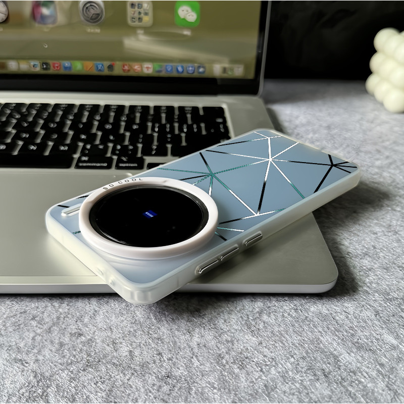 Ốp Điện Thoại Micro Matte “Hình Học ” Cho Vivo X300 Ultra X300 Pro X200 Ultra X200 Pro X100S Pro V60 V50 V40 Vỏ Vivo Chống Sốc