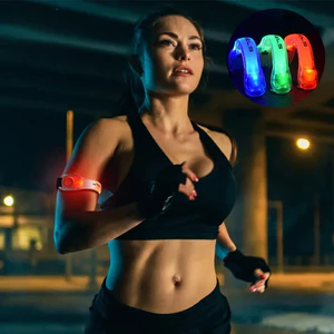 Băng tay phát sáng an toàn cho người chạy bộ ban đêm Có thể sạc lại،Cảnh báo an toàn،Tập thể dục buổi tối