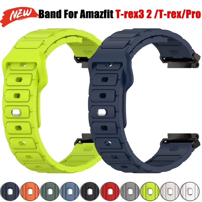 Dây đeo silicon thay thế cho Amazfit T-rex 3 / 2 / Pro / 2 Ultra / T-rex