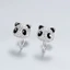 Tinh Tế Ba Chiều Dễ Thương Gấu Trúc Tai Kẹp Nữ Mới Phong Cách Trung Hoa Quốc Quốc Gia Hợp Thời Trang Bông Tai Thiết Kế Niche Nhẹ Sang Trọng Full Zirconium Bông Tai