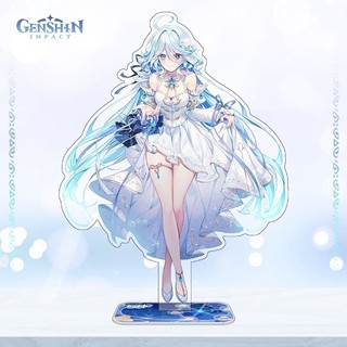 Genshin impact figure Navia Acrylic stand Furina stand Màu nước phong cách đứng