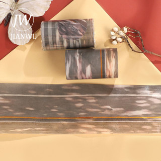 JIANWU 67mm * 5m Vintage Road Shadow Phong Cảnh Chất Liệu Cắt Băng Thêu Sò PET Sáng Tạo DIY Tạp Chí Văn Phòng Phẩm