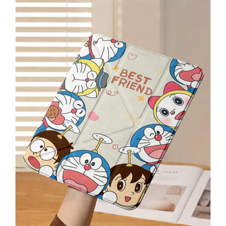 Ốp Lưng iPad A16 Air 4/5/6/7/8 Pro 11 Doraemon Y-fold Vỏ hoạt hình dễ thương cho iPad Gen 12 11 10 9 8 7 6 5 Mini 6/7