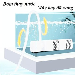 Máy bơm lọc bể cá chìm bể cá Máy làm sạch nước oxy yên tĩnh ABS nước ngọt biển