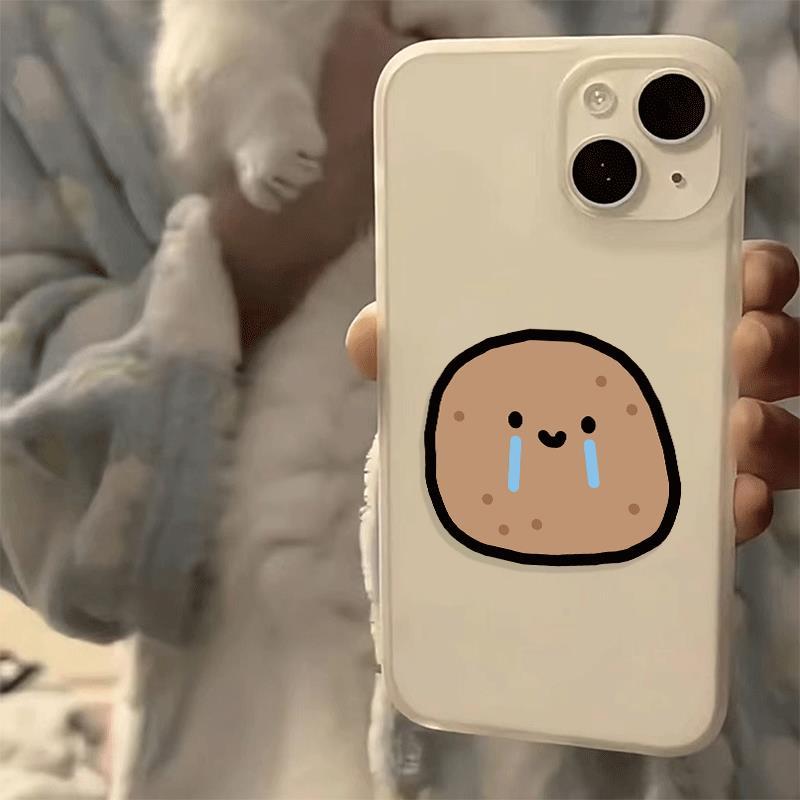 Khóc khoai tây cho iPhone17pro trường hợp iPhone 16/15 Skin Sense Scrub Case