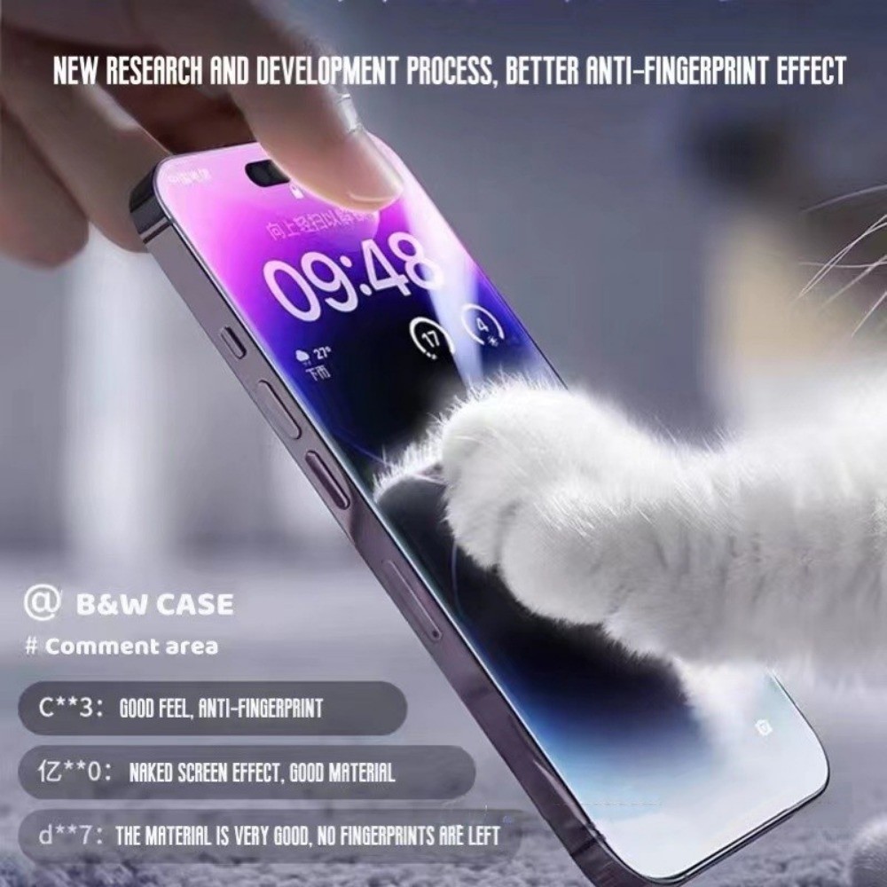 Phim Kính Trong Suốt Cho iPhone 17 Pro Max 17 Air 16 Plus 15 14 13 12 11 Xs Max XR IX Bảo Vệ Màn Hình Trong Suốt Hoàn Toàn