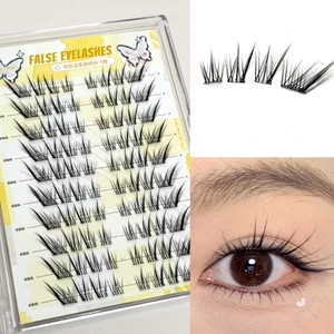 Lông mi giả mắt mèo tự nhiên 8-13mm - Không cần keo để trang điểm phim truyền hình hàng ngày