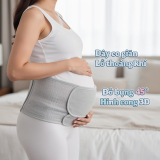 Đai hỗ trợ bụng mang thai có thể điều chỉnh Đai thắt lưng bà bầu thoáng khí Spandex nâng bụng