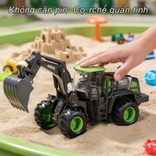 Đồ chơi xe tải cẩu quán tính Hợp kim ABS Xe xây dựng Trẻ em Giả vờ chơi Quà tặng giáo dục