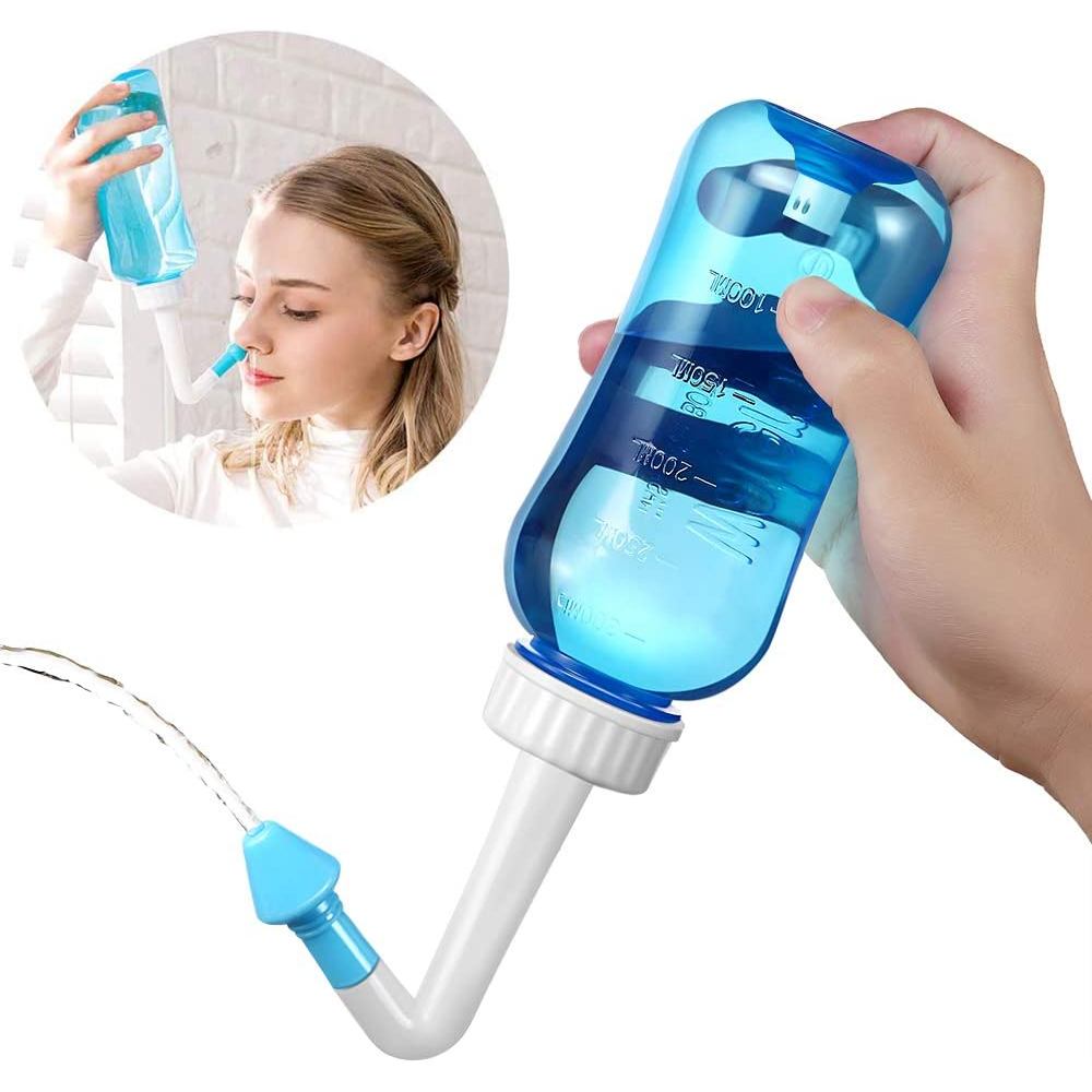 300 / 500ML Nước Rửa Mũi Irrigator Rửa Chai Bảo Vệ Mũi Tránh Dị Ứng Viêm Mũi Cho Người Lớn Trẻ Em Neti Nồi