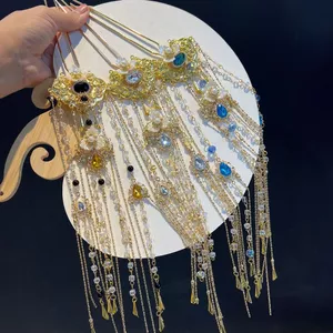 Kẹp tóc tua dài cổ cao cấp, phù hợp với hanfu style đường phong