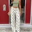 Quần denim ống rộng nữ style cổ điển đáng yêu, phù hợp văn phòng