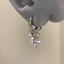 Bông tai đính đá cao cấp Zircon màu xanh dát