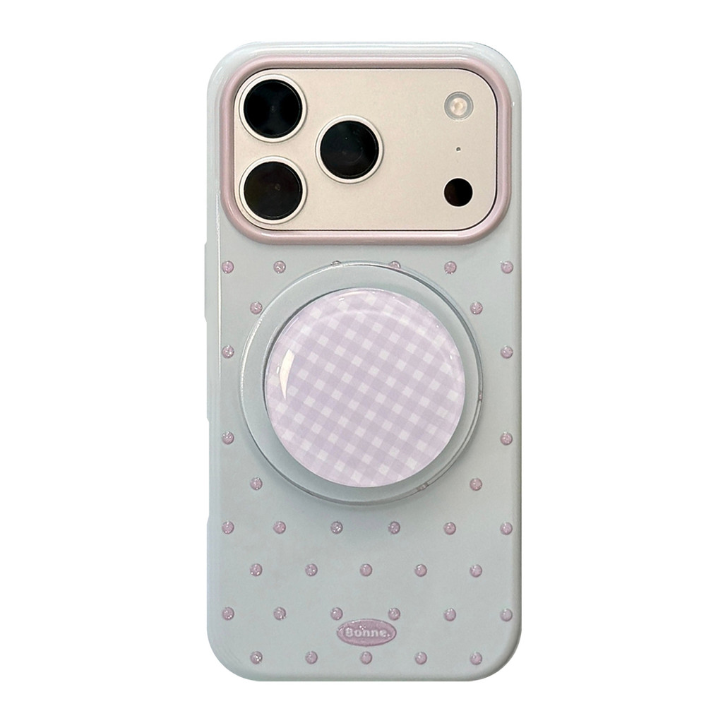 Ốp lưng iPhone chấm bi đơn giản phù hợp cho iPhone 17 Pro Max, 17, 16, 15, 14, 13, 12, 11 với phong cách đính kèm từ tính