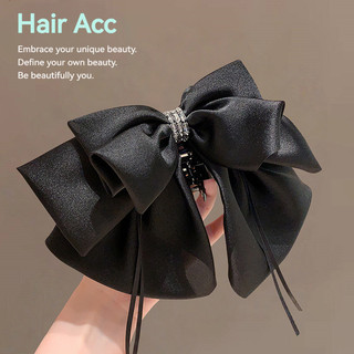 Kẹp Tóc Phong Cách Hàn Quốc từ Vải Đuôi Ngựa, Size Lớn với Chiếc Nơ Elegant