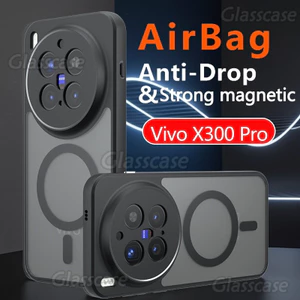 Vỏ Cho Vivo X300 X 300 300X Pro X300Pro VivoX300 VivoX300Pro Chống Trầy Xước Trong Suốt Mờ Với Vỏ Điện Thoại Từ Tính Bảo Vệ Chống Sốc Chống Vân Tay Bìa Cứng