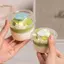 TRTR 10 / 50 Chiếc Cốc Tráng Miệng Có Nắp Cốc Kem Trong Suốt Cho Bánh Pudding Sữa Chua Cốc Mousse Hộp Bánh Nướng Paaging Hộp Đựng Dụng Cụ Tráng Miệng VN
