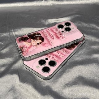Ốp Điện Thoại Pink Girl 2026 Phong Cách Mới Thích Hợp Cho iPhone 11promax 12promax 11 12 13 14 Pro max 15promax 15 16 17 pro max xr xs 12pro 13pro Ốp Mềm Chống Sốc