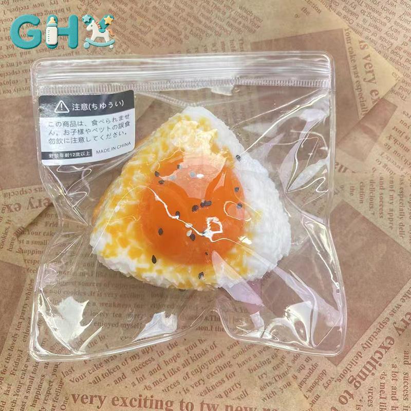 GHX Mới Handmade Silicon Mô Phỏng Trứng Cơm Bóng Mochi Taba Squishy Đồ Chơi Giảm Bóp Sáng Tạo Phục Hồi Fidget Đồ Chơi Dễ Thương Squishy VN