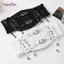 AqToCna Retro Nữ Corse Đai Phong Cách Gothic Co Giãn Ren Pin Bule Cummerbund Dây Buộc Punk Phụ Kiện Cho Nữ Áo Sơ Mi Đầm Thắt Lưng AqToCna