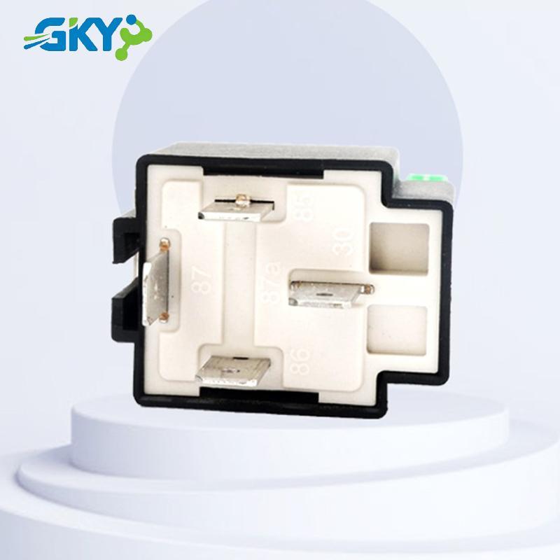 GKY 1PC 12V DC 4 Pin Ô Tô Ô Tô Hợp Nhất Rơ Le 30A Thường Mở Relais 30A Cầu Chì Với 4pin / 5Pin Barest GKY