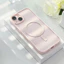 Ốp Sạc Không Dây Vuông Từ Tính Cho iPhone 11 12 13 14 15 Pro Max X Xs 7 8 Plus Vỏ Acrylic Cứng