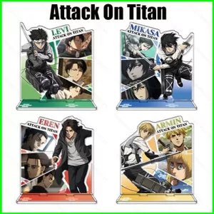 HT3 Tấn Công Titan Levi Ackerman Mikasa Armin Arlert Eren Acrylic Đăng Ký Anime Hình Mô Hình Đồ Chơi Đứng Tấm Giá Đỡ