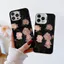 Ốp Lưng Tương Thích Cho iPhone 17 Air 16 15 14 13 12 11 Pro X XR XS Max SE 2020 6 6S 7 8 Plus Mạ Acrylic IMD Case Họa Tiết Hoa Hồng CYIM458