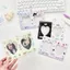 Giá đỡ Photocard PYCOU Kpop, Khung ảnh thần tượng trái tim 3 Inch, Giá đỡ thẻ hiển thị hình ảnh bằng lưới đôi PVC CP