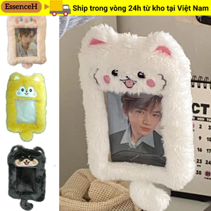 ESSENCEH Sang Trọng Photocard, Phim Hoạt Hình Gấu Xe Buýt Cửa Tay Áo, Dễ Thương Nhiều Phong Cách Hình Ảnh Thần Tượng Động Vật Hiển Thị Thẻ Học Sinh Túi Mặt Dây