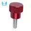 6 Cái M4x10mm Sợi Cao Đầu-Kurled Ngón Tay Cái Vít Núm Hợp Kim Nhôm Màu Đỏ Đan Vai Flat Tip Thumbscrew