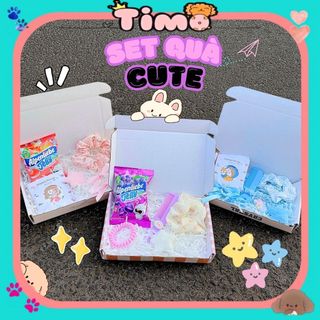 Hộp Quà Mini Bánh Kẹo Phụ Kiện Đồ Dùng Nhiều Màu Tặng Người Yêu Bạn Thân Timo SQ09