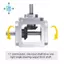 Gear-Box 90 Độ Góc Bên Phải Bevel Gear-Box 1: 1 Trục Đầu Ra Đơn 1 Mô Đun 20 Răng Bevel Gear Khung Nhôm