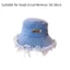 SAIA Washed Denim Hat, Tua Rua Edge Raw Edge Bucket Hat, Casual Denim Blue Sun Protection Hat Mùa Xuân