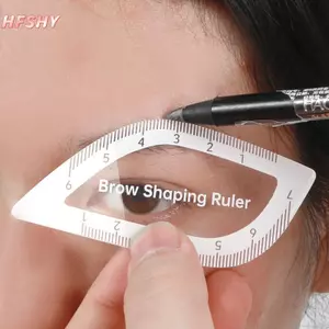 HFSHY Brow ping Ruler Thước định hình lông mày 1 phút Thiết kế vẽ nhanh Brow Dụng cụ dễ dàng Microblading Trang điểm vĩnh viễn Stencils VN