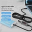 Cáp tăng cường nguồn Type C sang DC 5V / 9V / 12V / 15V / 20V Điện áp có thể điều chỉnh PD 100W Dây chuyển đổi tăng tốc sạc nhanh Cáp chuyển đổi USB C sang DC