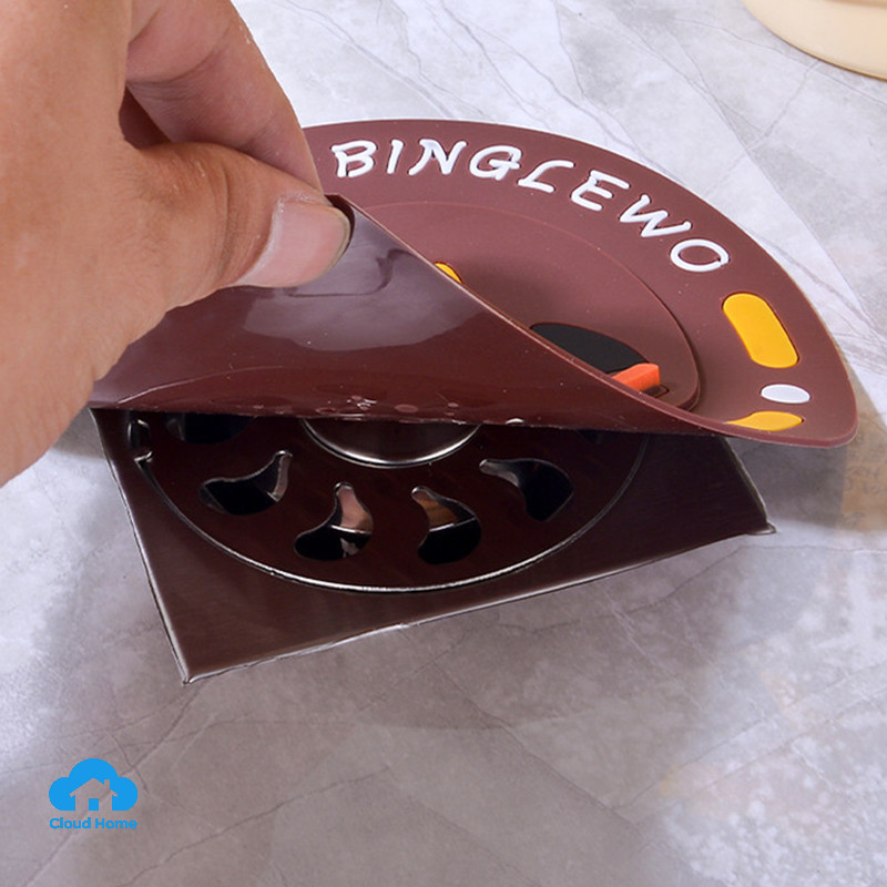 🌤️COD🌤️Nắp đậy cống silicon hai lớp đa năng dùng cho bồn rửa nhà tắm và nhà bếp, ngăn mùi hôi và tắc nghẽn do tóc.