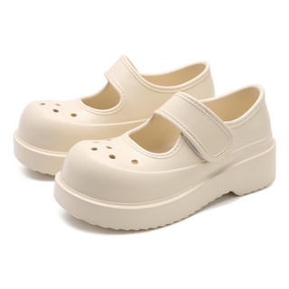 XIXITIAO Mary Jane Dép Nữ Mùa Hè Đế Dày Velcro Dễ Mặc Và Tháo Rời