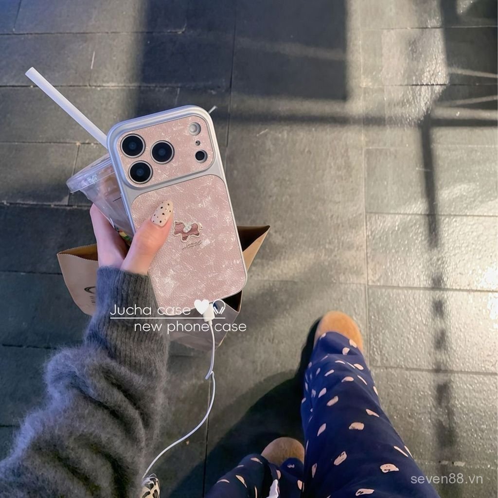 Ốp Điện Thoại Thích Hợp Cho iPhone 11 12 13 14 15 16 17 Pro max Plus Air Pink Diamond Pony Cửa Sổ Lớn Chống Sốc Vỏ Bảo Vệ Chống Sốc Bao Gồm Tất Cả IMTX
