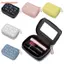 FAVORITEGOODS Túi trang điểm Mini Ví đựng trang sức du lịch có gương