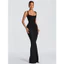 Đầm Maxi nữ màu trắng Elegat Ren Up Dress Slim Trang trọng Đám cưới Khách mời dự tiệc