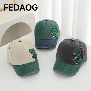 Mũ chống nắng cho trẻ em FEDAOG, Mũ bóng chày trẻ em chống tia cực tím khủng long nhỏ, Mũ lưỡi trai có đỉnh thoáng khí nhẹ hợp thời trang