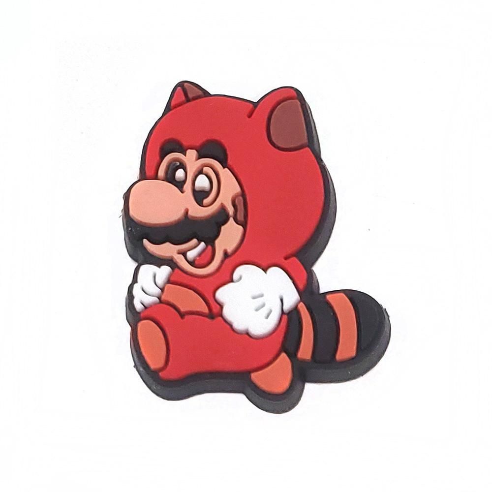 Set charm gắn dép cross MARIO, Nút gắn sticker dép cross trang trí cham 2D hoạt hình CROSS TREND